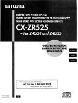Sony CX-ZR525 User manual