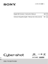 Sony CYBER-SHOT DSC-TX100 User manual