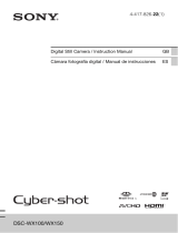 Sony Cyber Shot DSC-WX150 User manual
