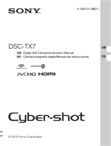Sony Cyber Shot DSC-TX7 User manual