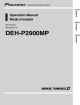 Sony DEH-P2900MP User manual
