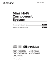 Sony MHC-EX660 User manual