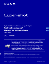 Sony Cyber Shot DSC-H10 User manual