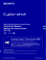 Sony Cyber Shot DSC-T300 User manual