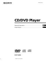 Sony DVP-S300 3-865-371-11 User manual