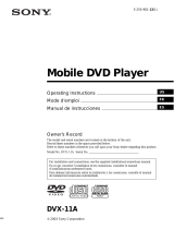 Sony DVX-11A User manual