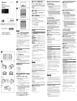 Sony E 55210mm F4563 OSS User manual