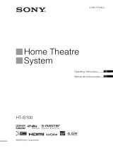 Sony HT-IS100 User manual