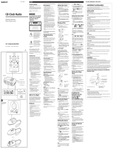 Sony ICF-CD825RM User manual