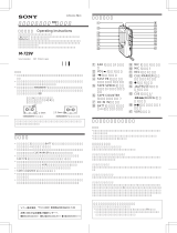 Sony M-729V User manual