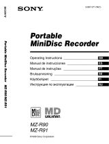 Sony MZ-R91 User manual