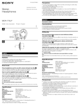 Sony MDR-770LP User manual