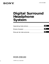 Sony MDR-D5100 User manual