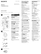 Sony MDR-EX38IP User manual