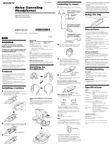Sony MDR NC40 User manual