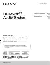 Sony MEX-BT3100P Owner's manual