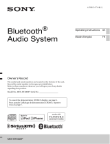 Sony MEX-BT4000P User manual