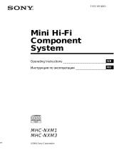 Sony MHC-NXM1 User manual