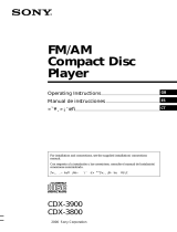 Sony Model CDX-3800 User manual