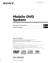 Sony MV-900SDS User manual