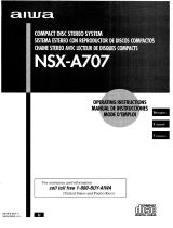 Sony NSX-A707 User manual