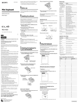 Sony PEGA-KB20 User manual