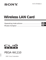 Sony CLIE PEGA-WL110 User manual