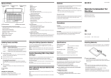 Sony RM-D11P User manual