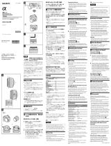 Sony SAL85F28 User manual