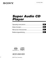 Sony SCD-X501ES User manual