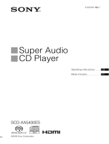 Sony SCD XA5400ES User manual