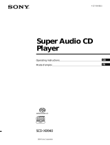 Sony SCD-XB940 User manual