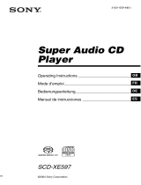 Sony SCD-XE597 User manual