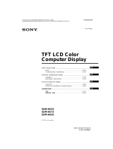 Sony SDM-HS93 User manual