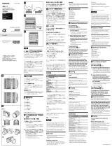 Sony SEL18200LE User manual