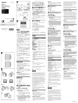 Sony SEL55F18Z User manual