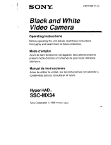 Sony SSC-MX34 User manual