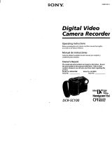 Sony DCR-SC100 User manual