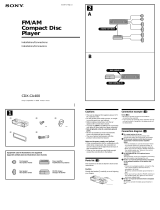 Sony CDX-CA400 User manual