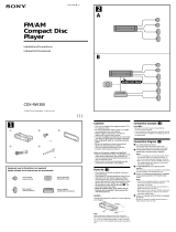 Sony CDX-RW300 User manual