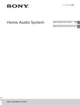 Sony MHCEC719IP User manual