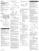 Sony ECM-66B User manual