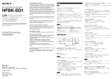Sony HFBK-SD1 User manual