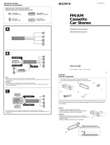 Sony XR-CA330 User manual