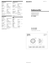Sony XS-LD125P5 User manual