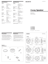 Sony XS-S6900 User manual