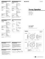 Sony XS-V1631 User manual