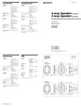 Sony XS-V6932 User manual