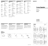 Sony XS-W1321 User manual