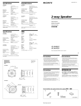 Sony XS-W3521 User manual